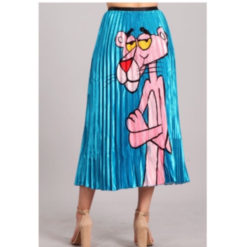 PLEATED SATEEN A-LINE MAXI SKIRT NWT